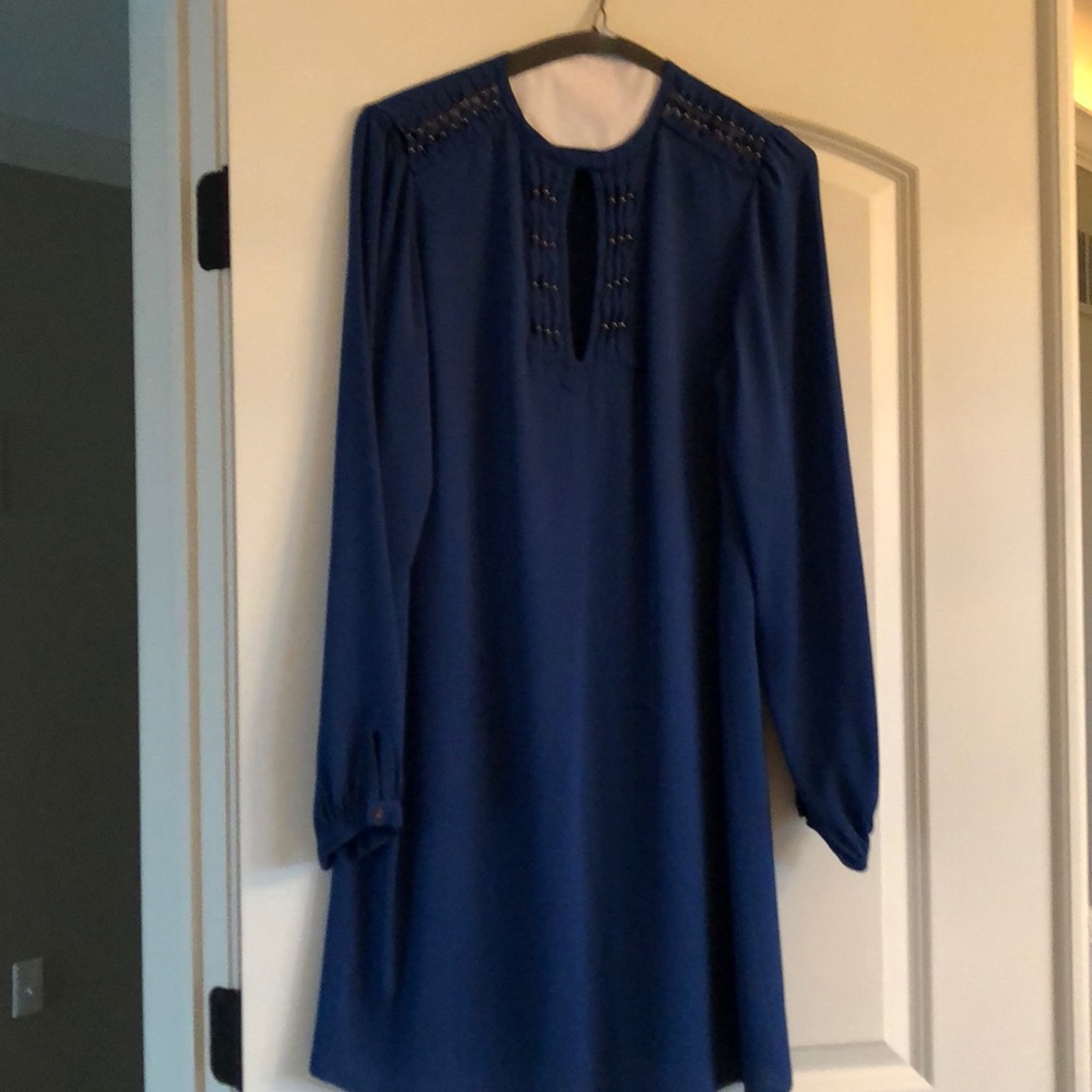 DVF blue dress